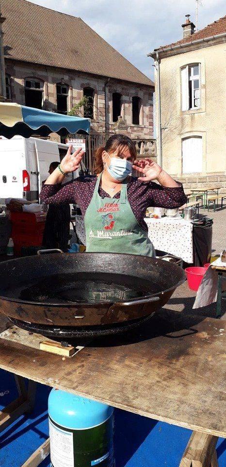 Beignets sur le marché
